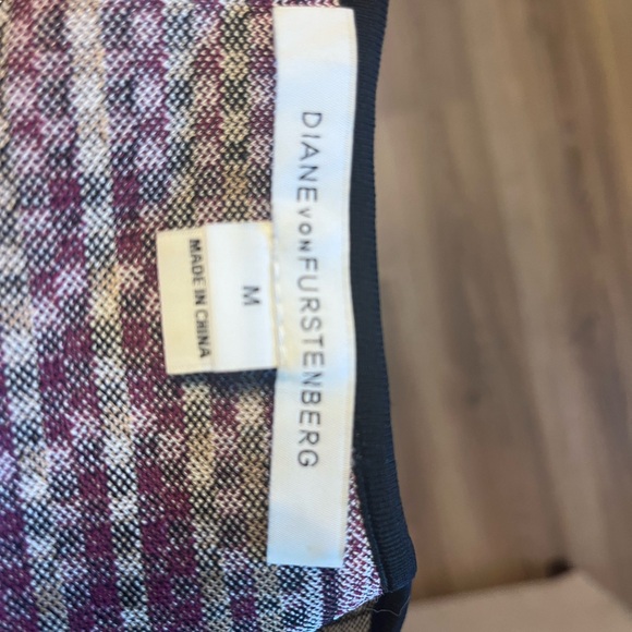 Diane von Furstenberg Eleanor Printed Knit Stretch Sleeveless Dress Medium - Picture 5 of 5